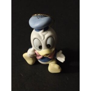 Vintage Disney Baby Donald Duck Visque Porcelain Christmas Ornament